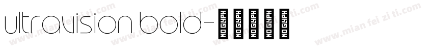 ultravision bold字体转换
